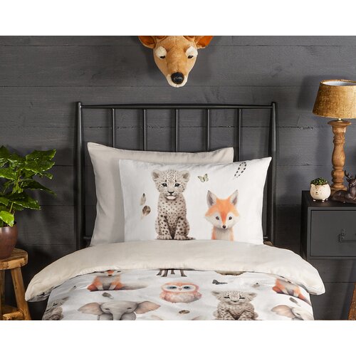 Good morning Dekbedovertrek Sven flanel kids nr.32079 wit