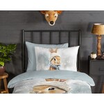 Good morning Dekbedovertrek Idun 140x220 flanel kids nr.33336 grijs