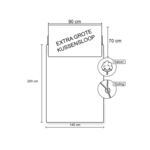 Pusheen Dekbedovertrek Glow in the Dark, Sweet - Eenpersoons - 140 x 200 cm  - Katoen