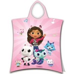 Gabby's poppenhuis Poncho / Badcape,  Music - 50 x 115 cm - Katoen