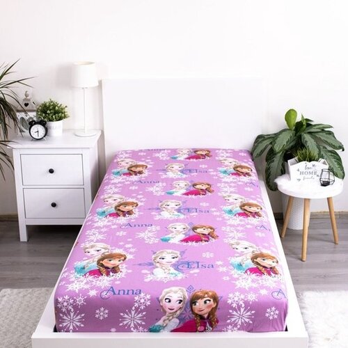 Disney Frozen Hoeslaken Shine - Eenpersoons - 90 x 200 cm - Katoen