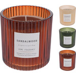 Koopman 3 Pack - Kaars In Glas 9cm 3ass Geur