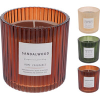 Koopman 3 Pack - Kaars In Glas 9cm 3ass Geur