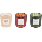 Koopman 3 Pack - Kaars In Glas 9cm 3ass Geur