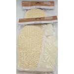 Koopman 5 Pack - Beige scrubhandschoen voor onder de douche of in bad.