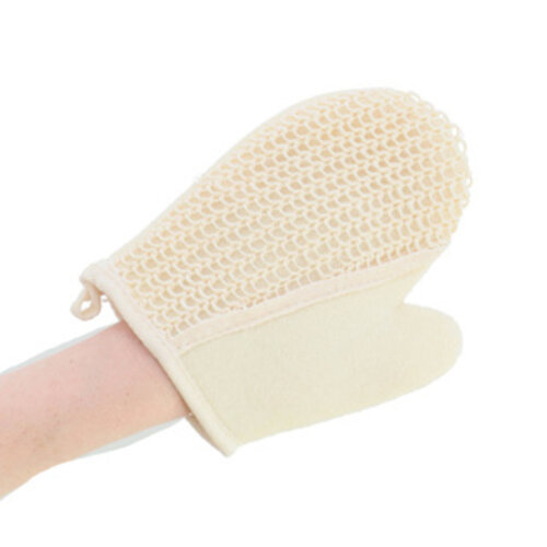 Koopman 5 Pack - Beige scrubhandschoen voor onder de douche of in bad.