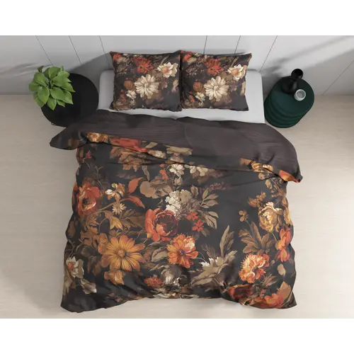 Dreamhouse Dekbedovertrek Art flowers Bruin