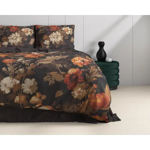 Dreamhouse Dekbedovertrek Art flowers Bruin