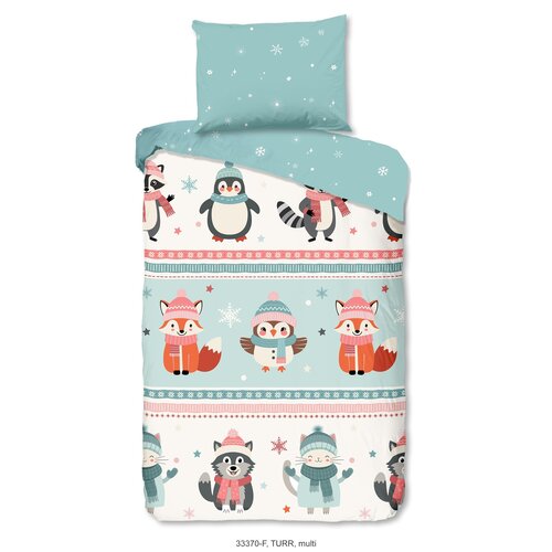 Good morning Dekbedovertrek flanel kids  nr.33370 multi