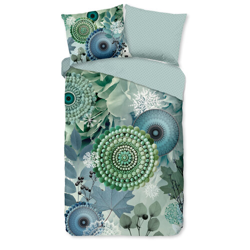 HIP Dekbedovertrek Iselin - flanel nr.33374 groen