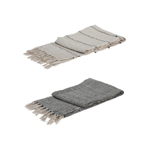 Koopman Streep Design Deken 130x170cm - Lichte tint