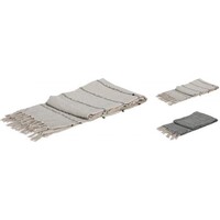 Koopman Streep Design Deken 130x170cm - Lichte tint