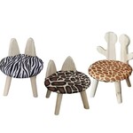 Koopman Stoeltje Kids 27x27cm - Luipaard