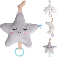 Koopman Pluche Muziekdoosje - Ster