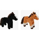 Koopman Paard Pluche 23cm - Zwart