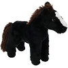 Koopman Paard Pluche 23cm - Zwart