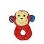 Koopman Baby  Pluche rammelaar 12x6x13cm - Leeuw