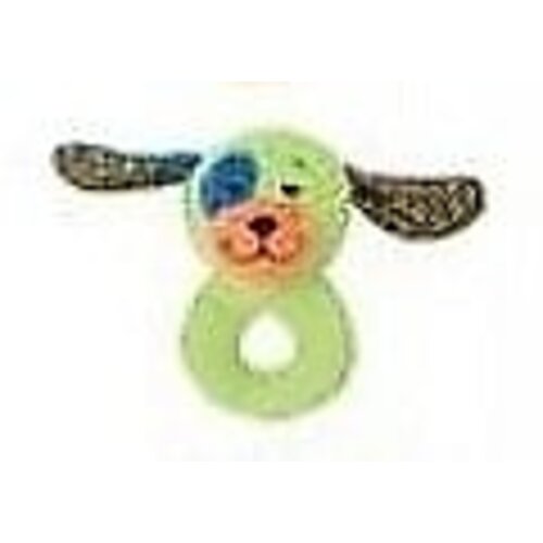 Koopman Baby  Pluche rammelaar 12x6x13cm - Olifant