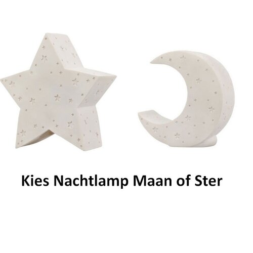 Koopman Nachtlamp 2 Assorti - Maan