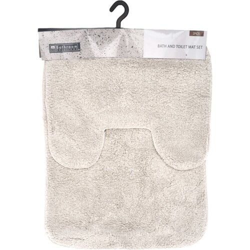 Koopman Badkamermat Set 2dlg 50x70cm - Zwart