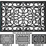 Koopman Deurmat Rubber 60x40cm - Model 1