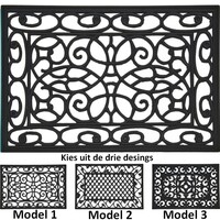 Koopman Deurmat Rubber 60x40cm - Model 1