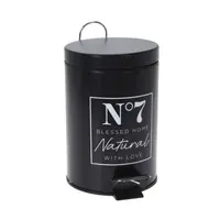 Koopman Pedaalemmer, metaal, matte afwerking - Zwart