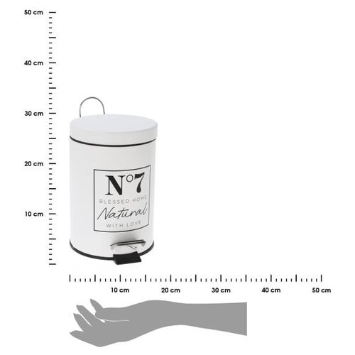 Koopman Pedaalemmer, metaal, matte afwerking - Zwart