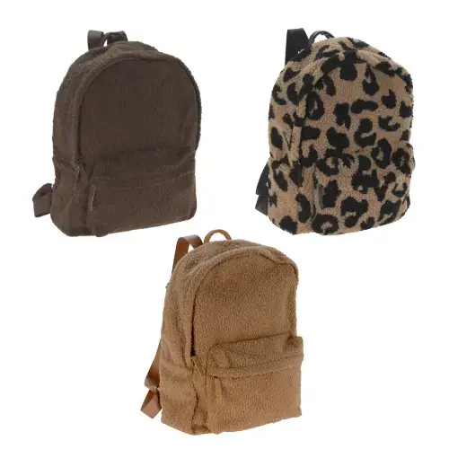 Koopman Rugzak 30x12xh40cm - Trendy leopard print