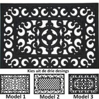 Koopman Deurmat Rubber 60x40cm - Model 3