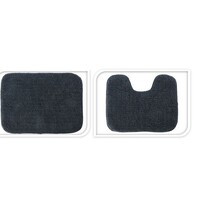 Koopman Badkamermat Set 2dlg 50x70cm - Zwart