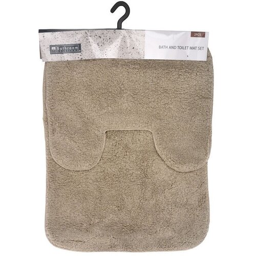 Koopman Badkamermat Set 2dlg 50x70cm - Bruin