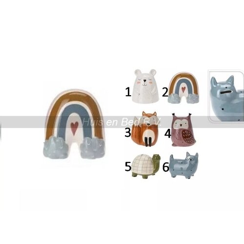 Koopman Kinderspaarpot + dieren kies uit - Boog met hart