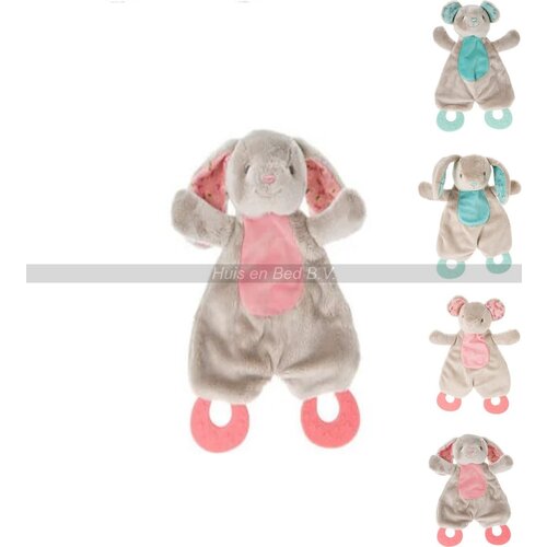 Koopman Baby Tutteldoekj Dier -  Met lange roze oren