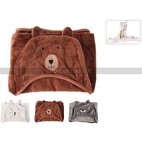 Koopman Wikkeldeken Voor Kinderen Fleeche -Bruin