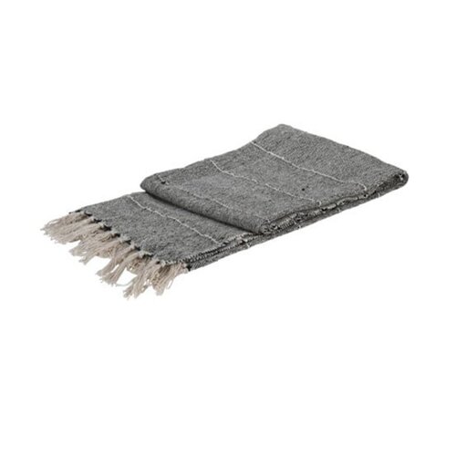 Koopman Streep Design Deken 130x170cm - Donkere tint