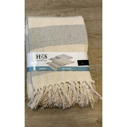 Koopman  Plaid 130x170cm - Blauw