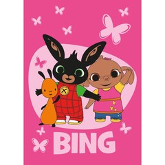 Bing Bunny Fleece deken Butterflies - 100 x 150 cm - Polyester