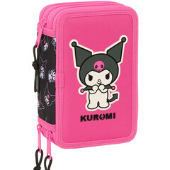 Hello Kitty Gevuld etui Kuromi - 37 stuks - 19.5 x 12.5 x 5.5 cm - Polyester