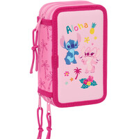 Disney Lilo & Stitch Gevuld Etui Chill - 37 stuks - 19,5 x 12,5 x 5,5 cm - Polyester