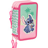 Disney Lilo & Stitch Gevuld Etui Ice - 37 stuks - 19,5 x 12,5 x 5,5 cm - Polyester