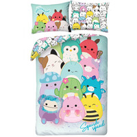 Squishmallows Dekbedovertrek Squad - 140 x 200 + 70 x 90 cm - Polyester
