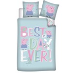 Peppa Pig Dekbedovertrek Best Day - 140 x 200 + 63 x 63 cm - Polyester