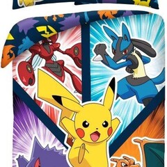 Pokemon Dekbedovertrek Energy - 140 x 200 cm + 70 x 90 cm - Katoen