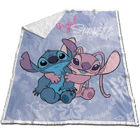 Disney Lilo & Stitch Sherpa Fleeceplaid Best Friends - 130 x 170 cm - Polyester/fleece