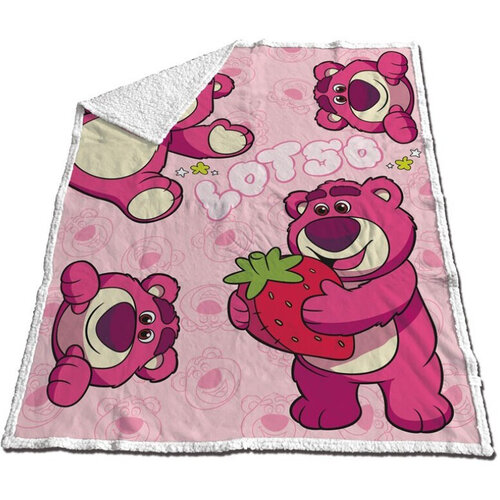Toy Story Sherpa Fleeceplaid Lotso - 130 x 170 cm - Polyester/fleece