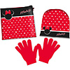 Disney Minnie Mouse Set muts, sjaal en handschoenen Dots - ONE SIZE 3-6 jr - Polyester Fleece