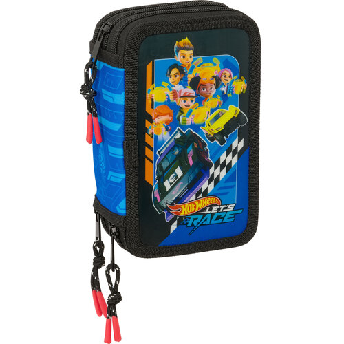 Hot Wheels Gevuld Etui Let's Race - 37 stuks - 19,5 x 12,5 x 5,5 cm - Polyester