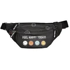 Smiley Heuptasje Feel Happy - 27 x 11 x 7 cm - Polyester