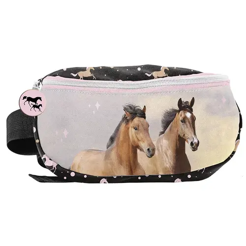 PASO Heuptasje Paarden - 24 x 13 x 9 cm - Polyester